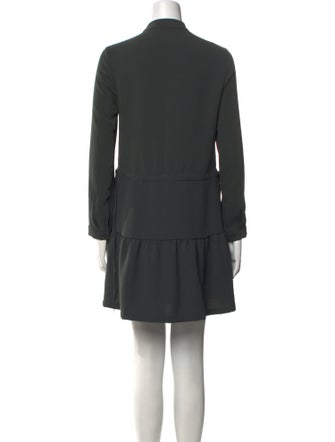 AllSaints Mock Neck Mini Dress