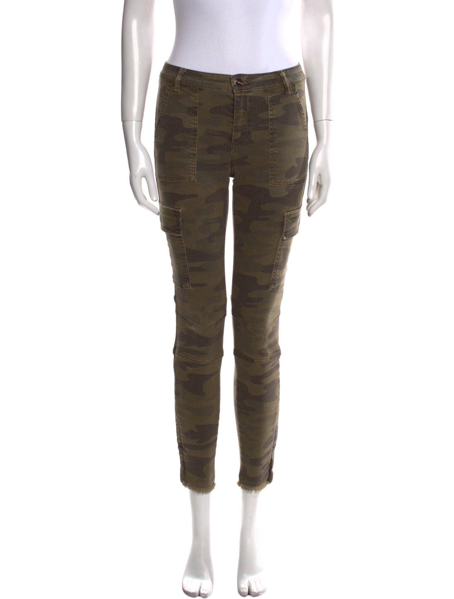 AllSaints Camouflage Print Skinny Leg Pants