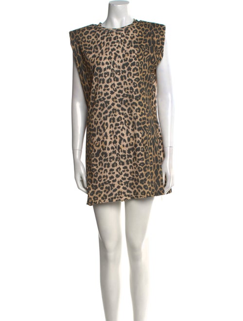 AllSaints Animal Print Mini Dress