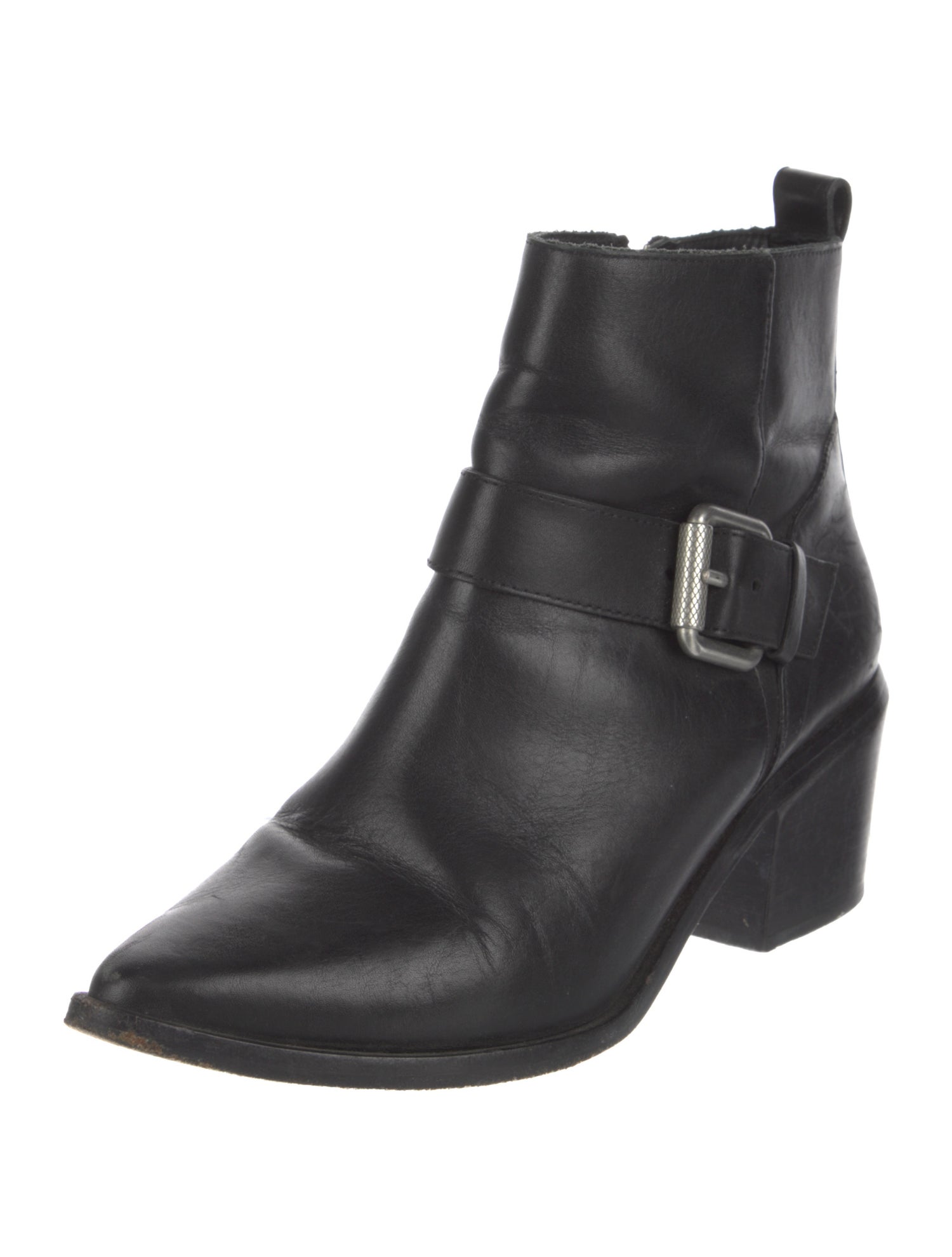 AllSaints Leather Moto Boots
