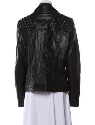 AllSaints Lamb Leather Biker Jacket