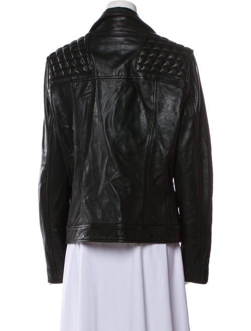 AllSaints Lamb Leather Biker Jacket