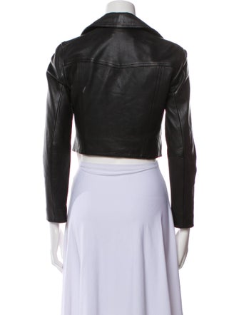 AllSaints Elora Biker Leather Biker Jacket