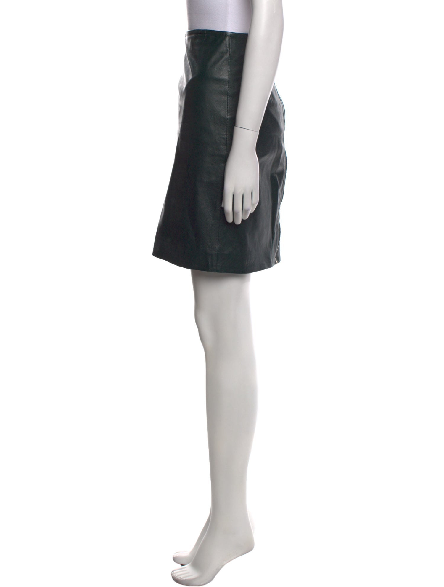 AllSaints Leather Knee-Length Skirt