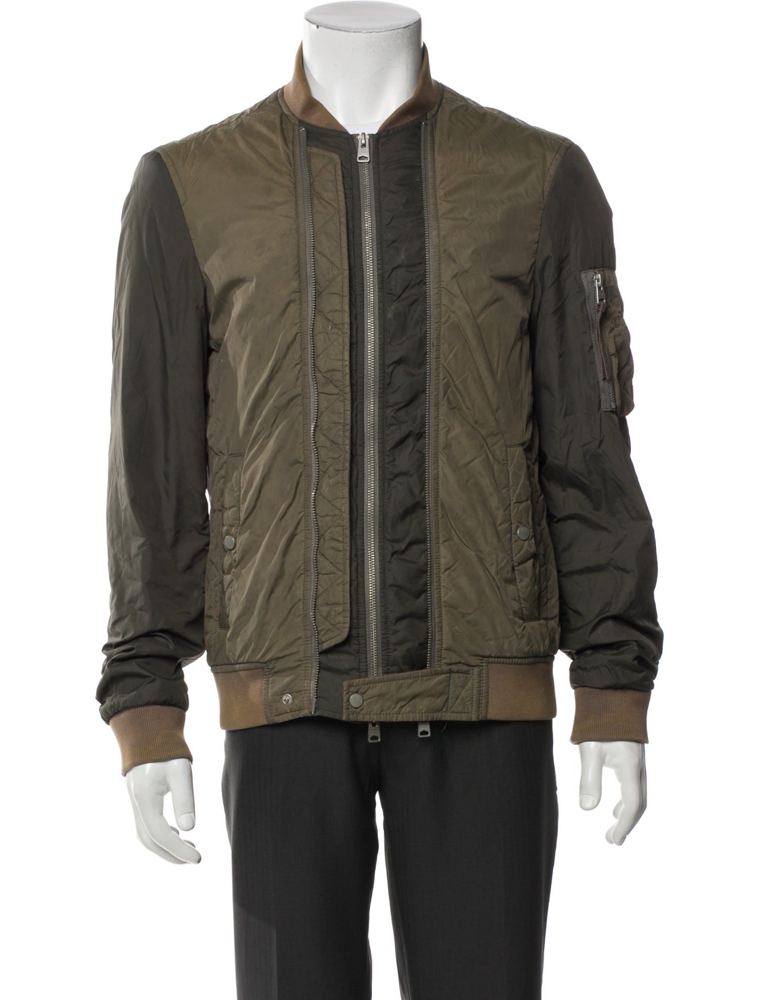 AllSaints Plaid Print Bomber Jacket