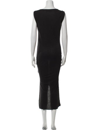 AllSaints Scoop Neck Long Dress