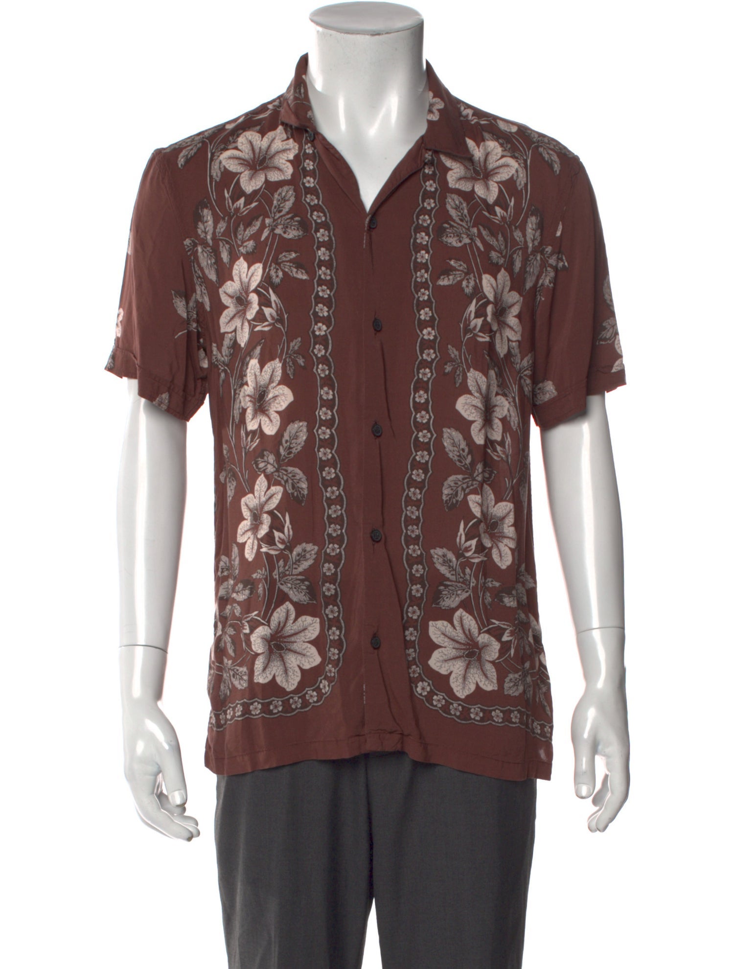 AllSaints Printed Short Sleeve Shirt
