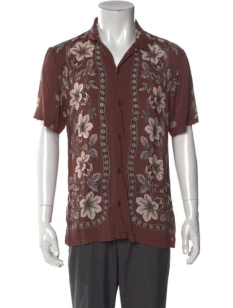 AllSaints Printed Short Sleeve Shirt