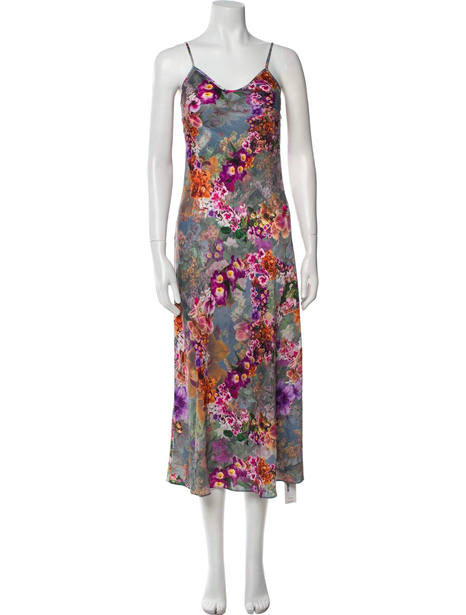AllSaints Floral Print Long Dress