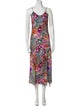 AllSaints Floral Print Long Dress