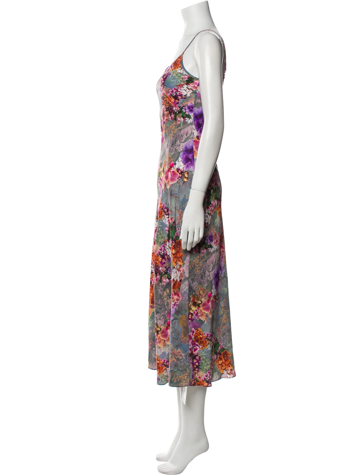 AllSaints Floral Print Long Dress