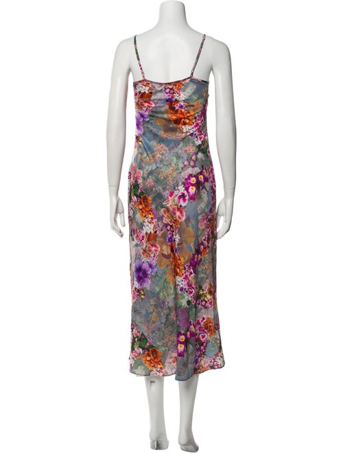 AllSaints Floral Print Long Dress