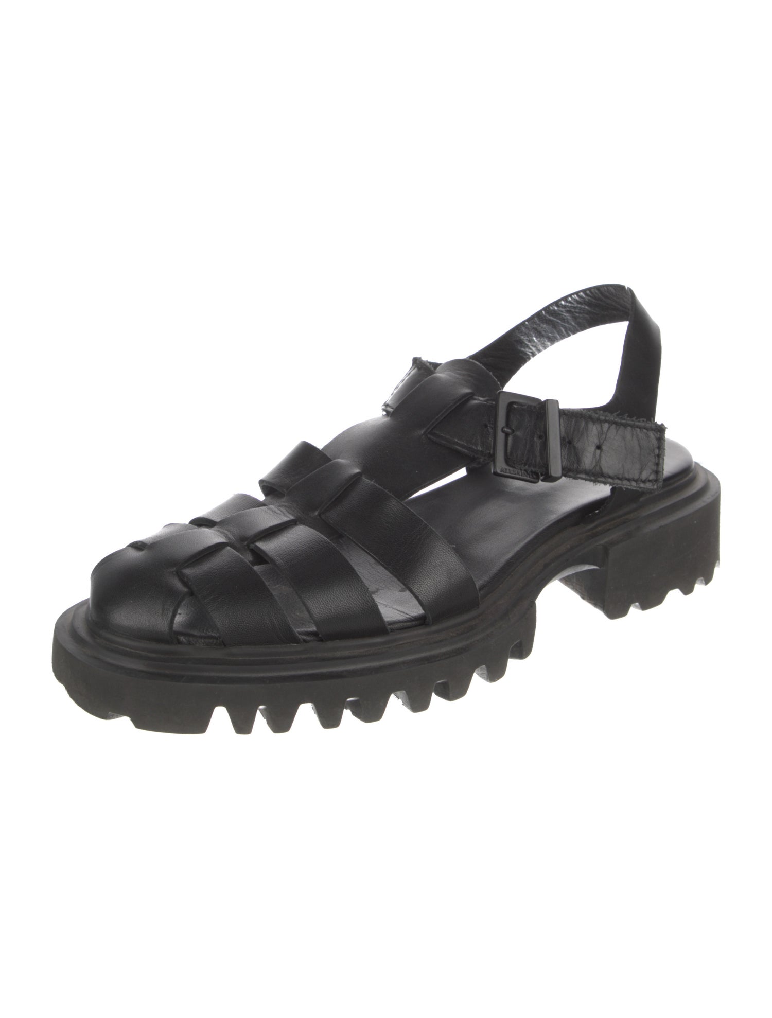 AllSaints Leather Slingback Sandals