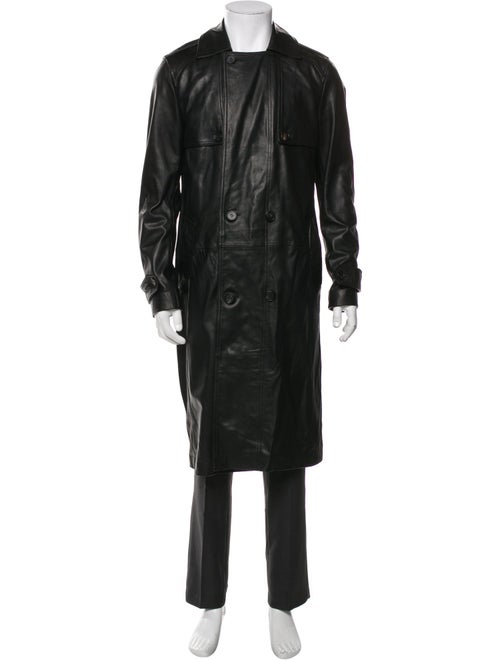 AllSaints Leather Trench Coat
