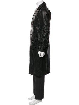 AllSaints Leather Trench Coat