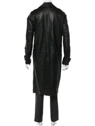 AllSaints Leather Trench Coat