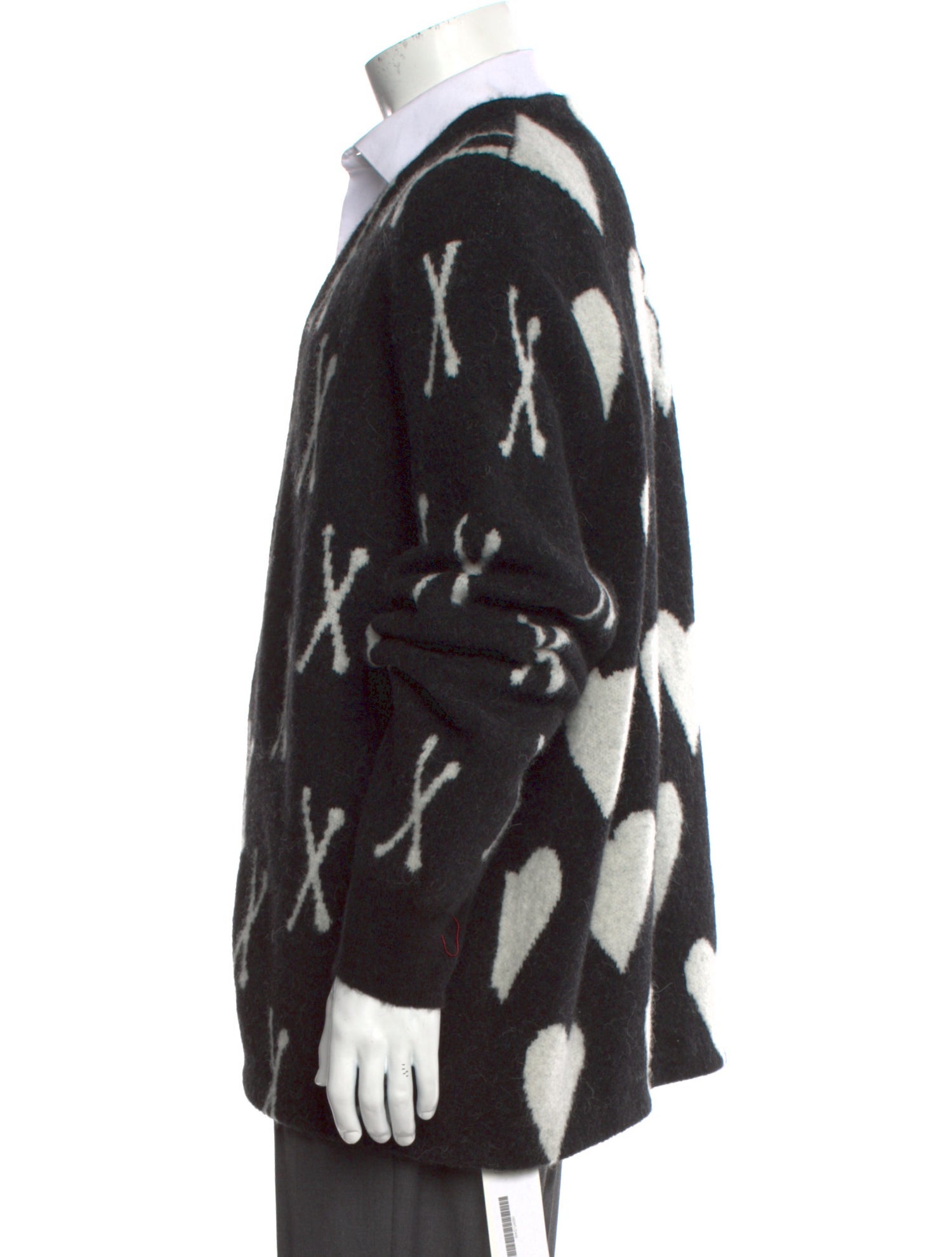 AllSaints Printed V-Neck Cardigan