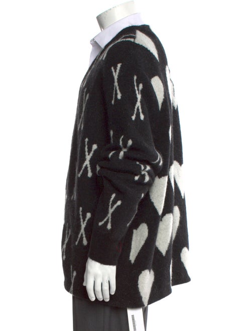 AllSaints Printed V-Neck Cardigan