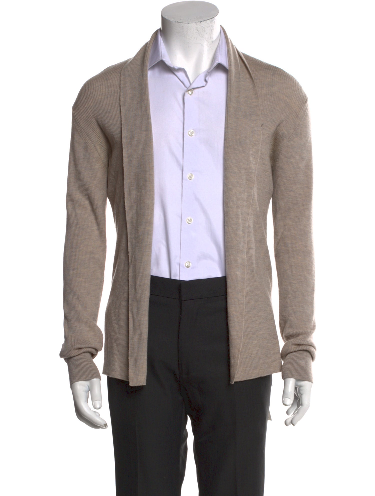 AllSaints Merino Wool Open Front Cardigan