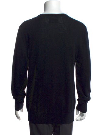 AllSaints Merino Wool Crew Neck Henley