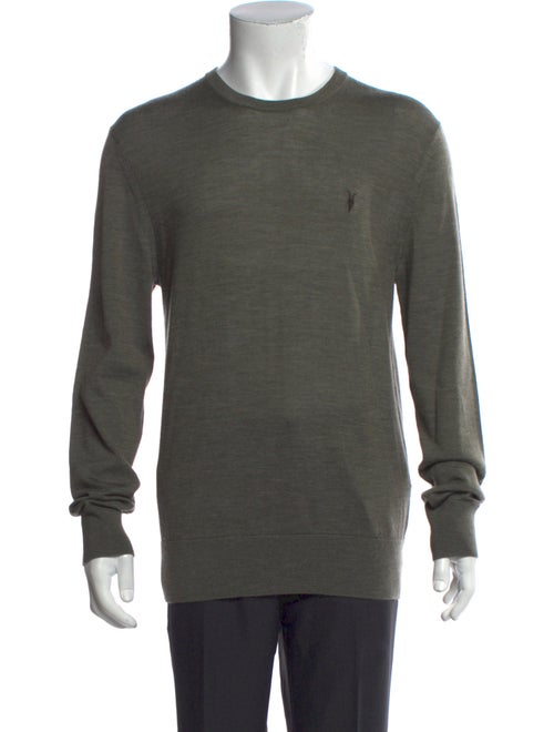 AllSaints Merino Wool Crew Neck Henley
