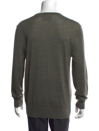 AllSaints Merino Wool Crew Neck Henley