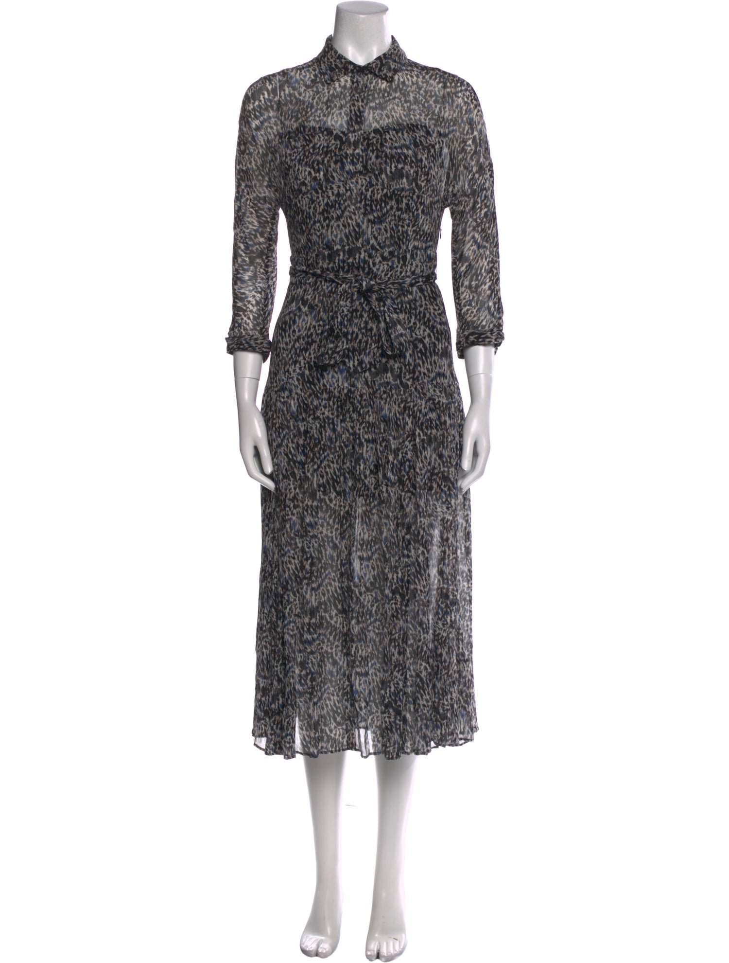 AllSaints Printed Knee-Length Dress