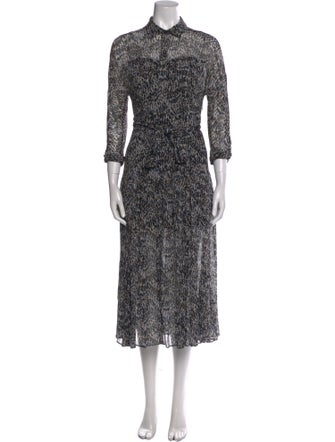 AllSaints Printed Knee-Length Dress