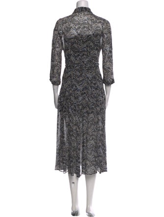 AllSaints Printed Knee-Length Dress