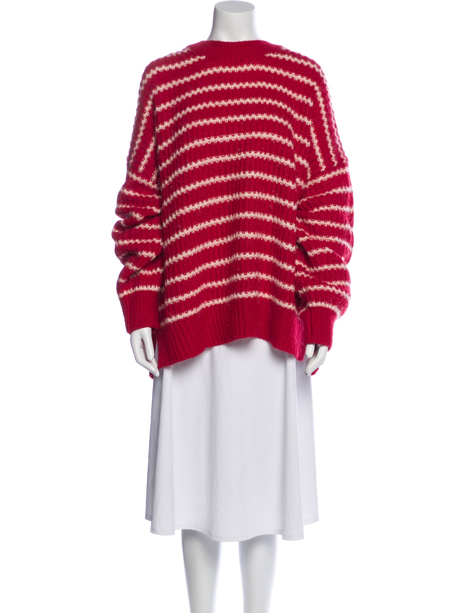 AllSaints Striped Scoop Neck Sweater