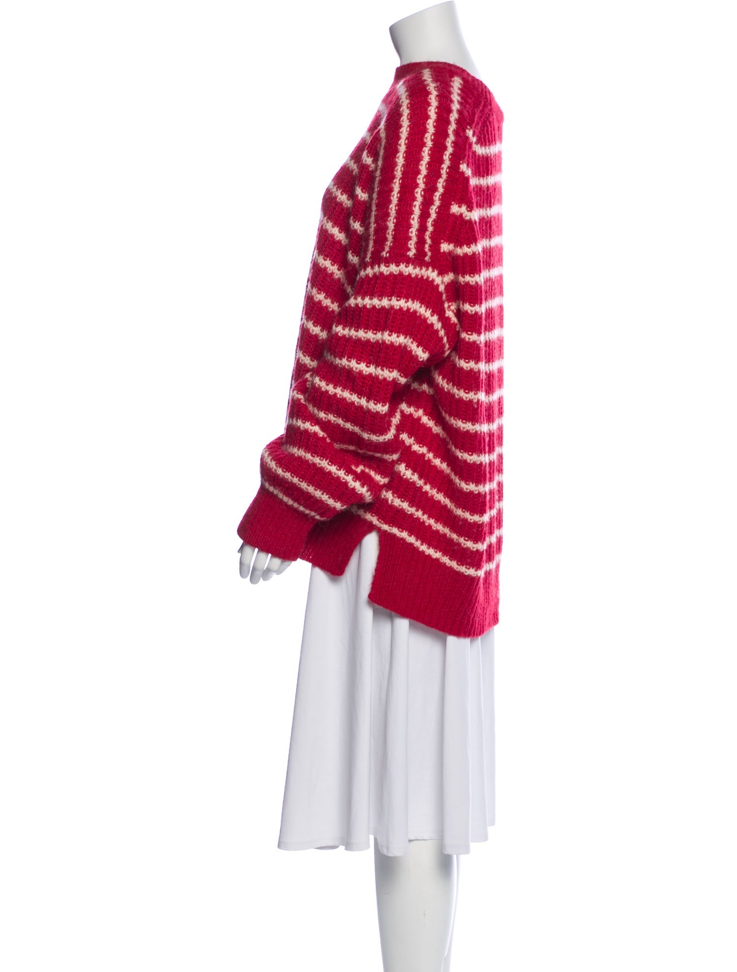 AllSaints Striped Scoop Neck Sweater