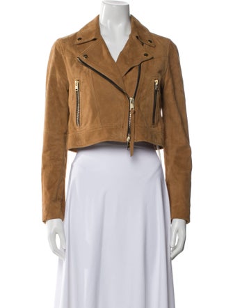 AllSaints Suede Biker Jacket
