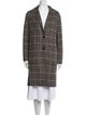 AllSaints Wool Plaid Print Coat
