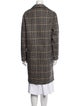 AllSaints Wool Plaid Print Coat