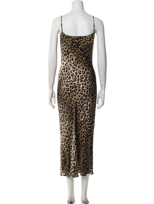 AllSaints Animal Print Long Dress