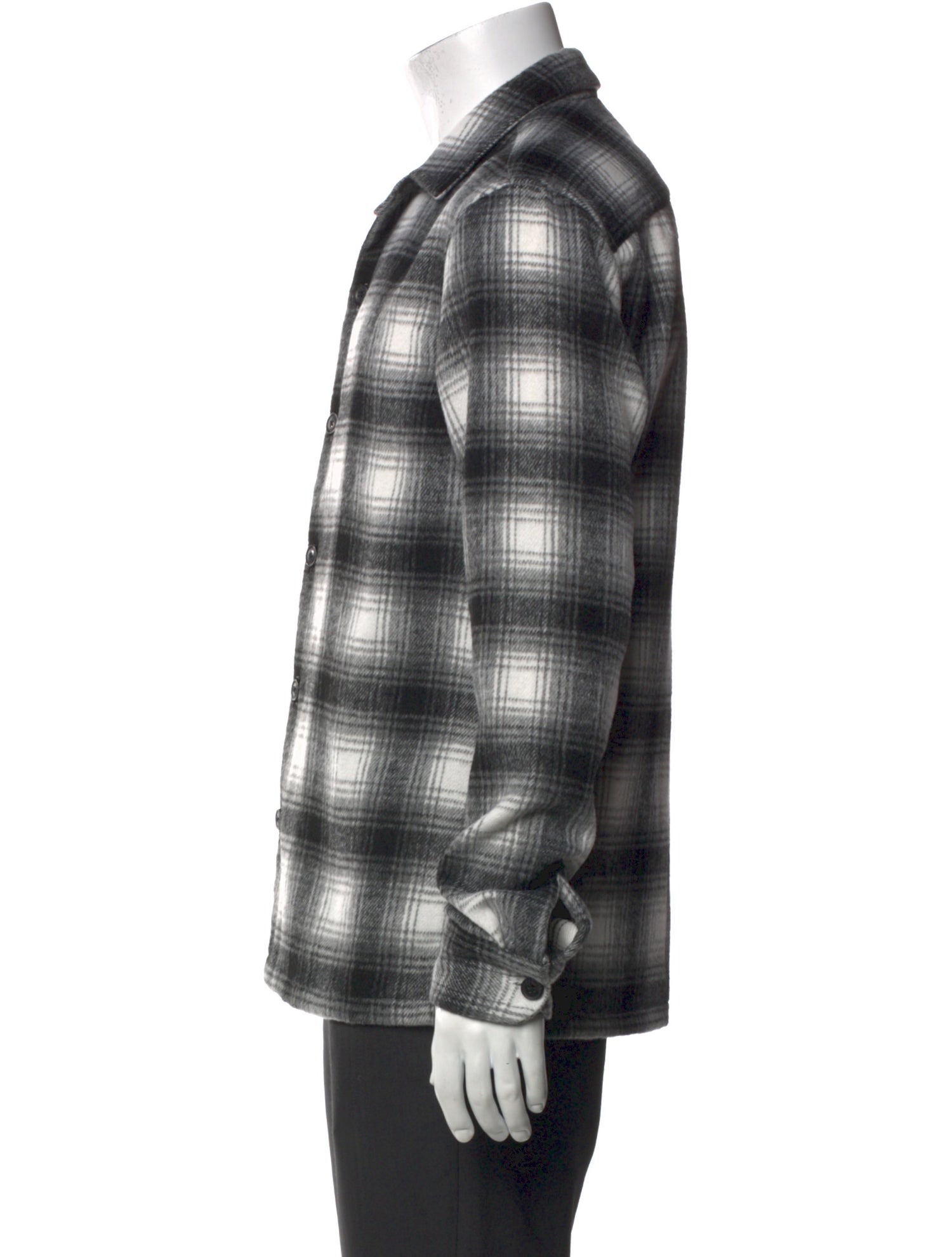 AllSaints Plaid Print Long Sleeve Shirt w/ Tags