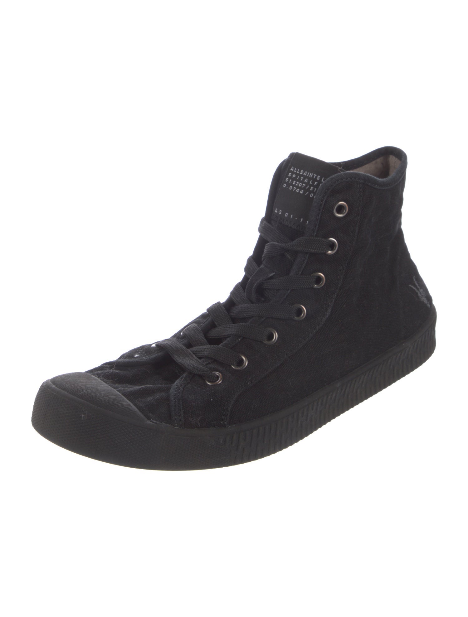 AllSaints Canvas Lace-Up Boots
