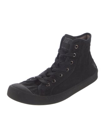 AllSaints Canvas Lace-Up Boots