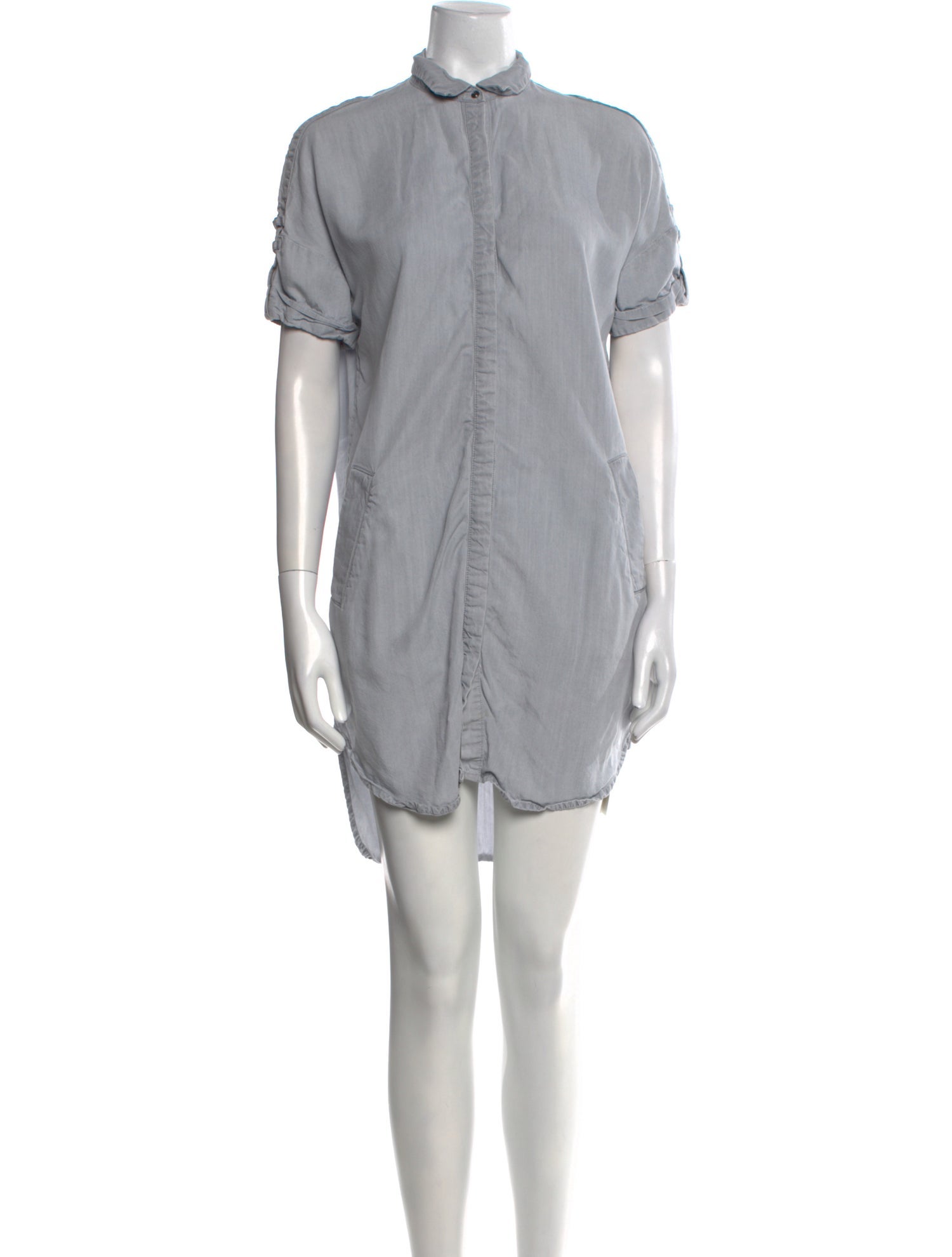 AllSaints Mock Neck Mini Dress