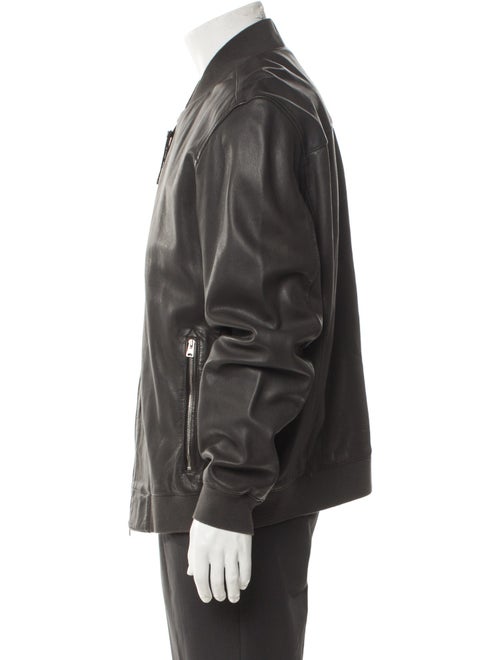 AllSaints Lamb Leather Bomber Jacket