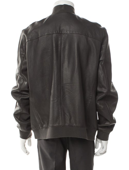 AllSaints Lamb Leather Bomber Jacket