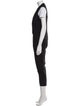 AllSaints Virgin Wool Plunge Neckline Jumpsuit