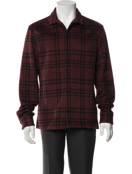 AllSaints Plaid Print Bomber Jacket