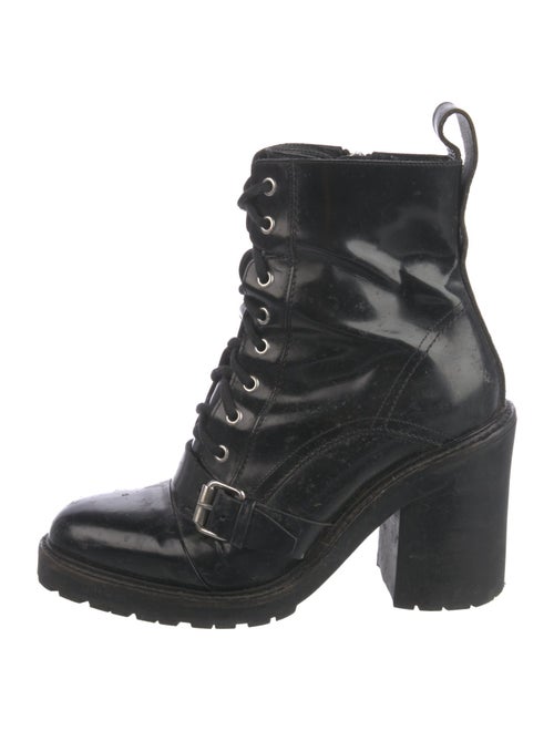 AllSaints Patent Leather Combat Boots