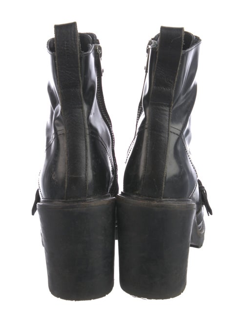 AllSaints Patent Leather Combat Boots