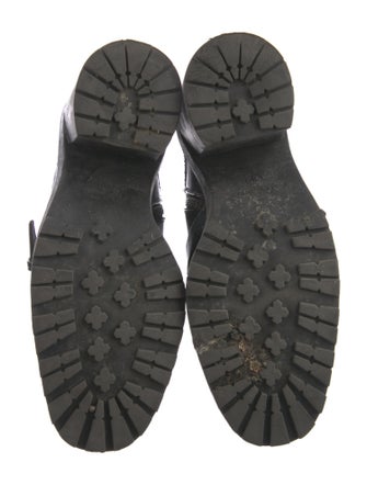 AllSaints Patent Leather Combat Boots