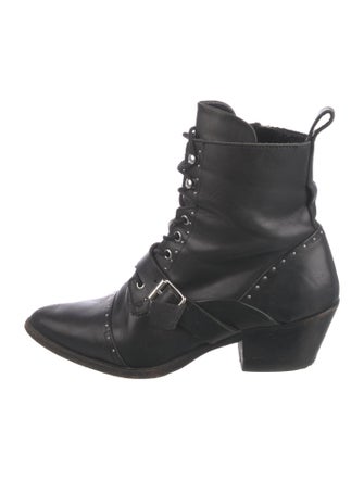 AllSaints Leather Combat Boots