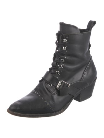AllSaints Leather Combat Boots