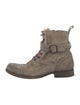 AllSaints Suede Distressed Accents Lace-Up Boots