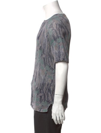 AllSaints Printed Crew Neck T-Shirt